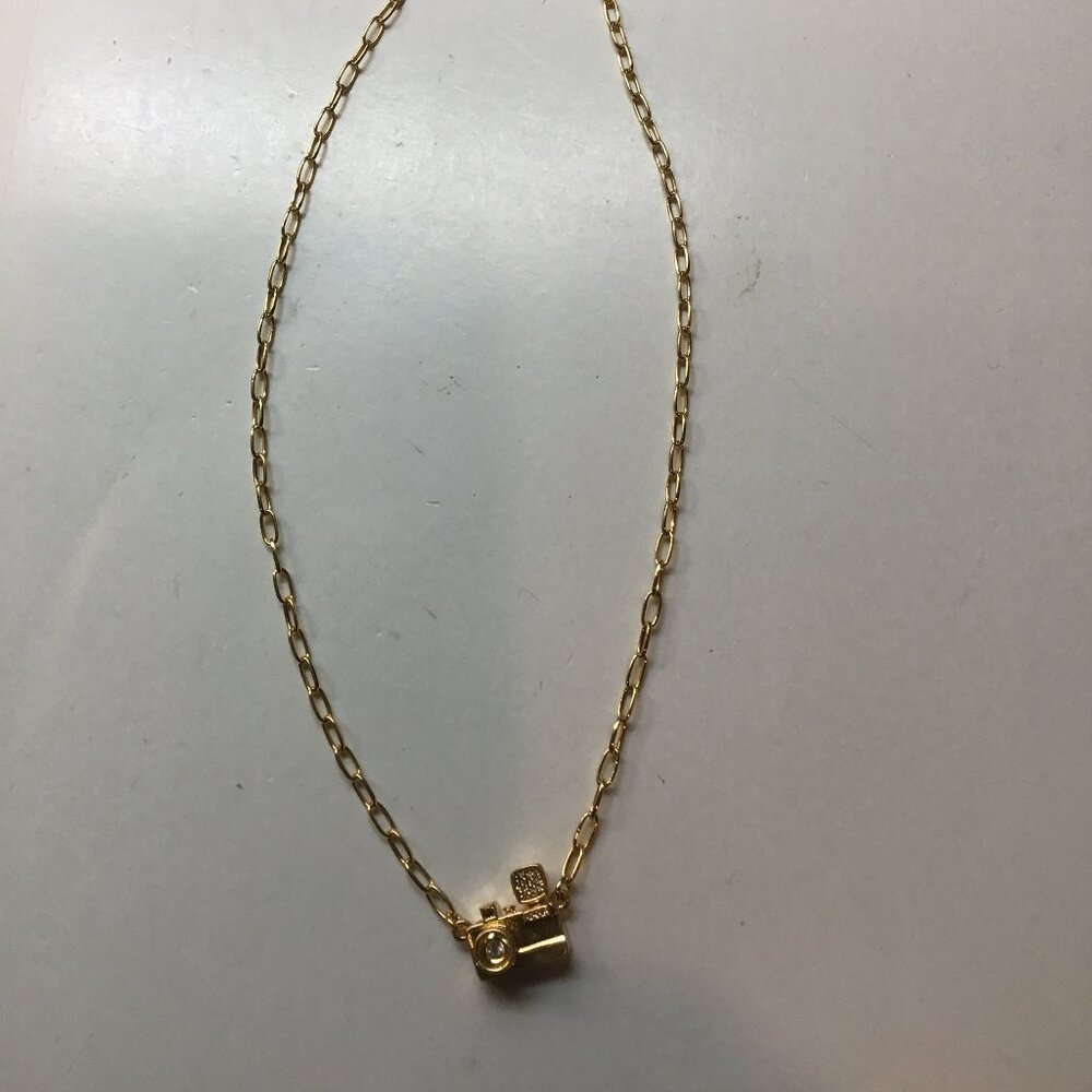 Kate Spade New Gold Camera Necklace